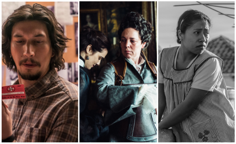 BlacKkKlansman, The Favourite, Roma