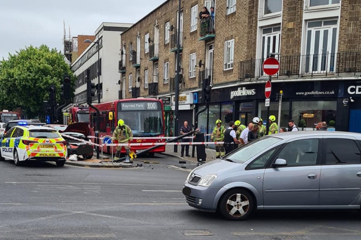 Emergency services responded to the crash on London Road at around 9.42am on July 2 <i>(Image: Contributor)</i>