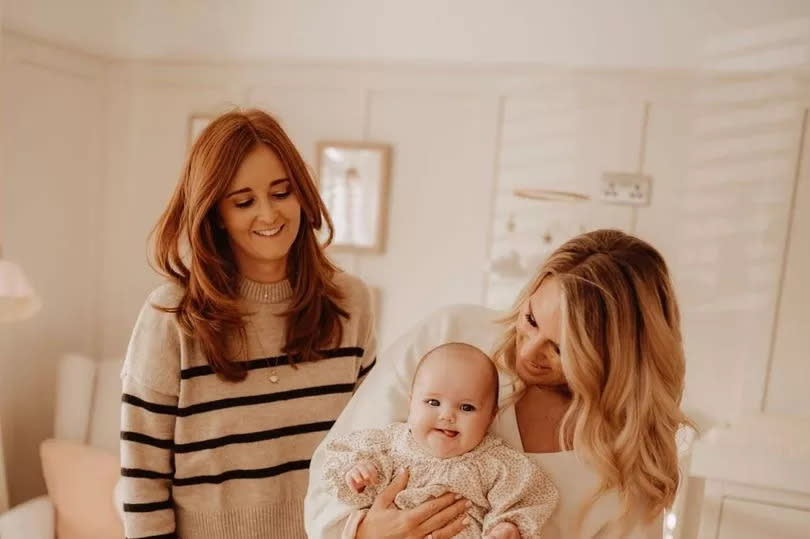 Inside nursery with Danielle Armstrong and interior designer