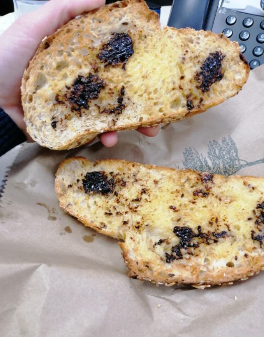 The Reddit user shared a photo of the disappointing Vegemite toast on Monday. Source: Reddit/MediocreAnchovies