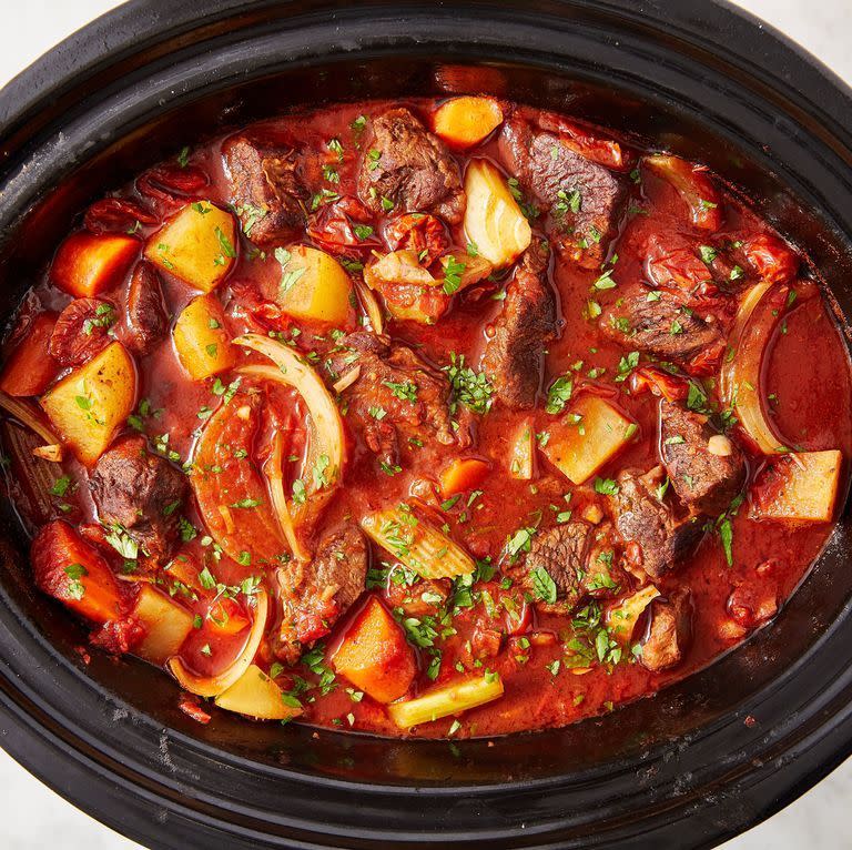 Slow Cooker Red Wine Beef Stew