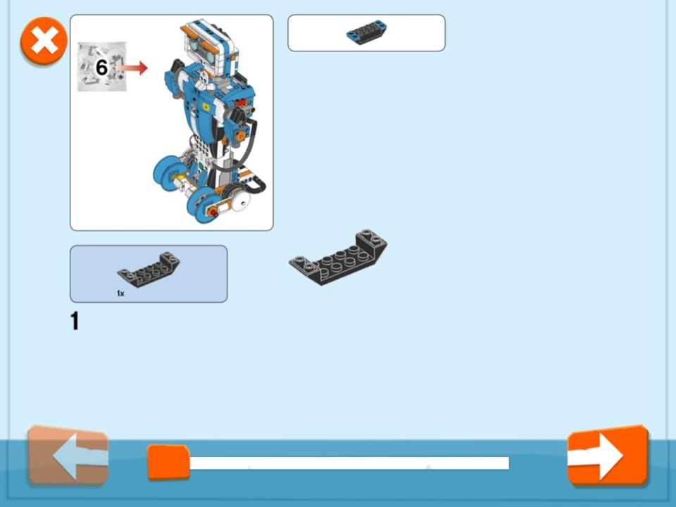 The Lego Boost app guides you through the build process in place of old-school paper instructions.