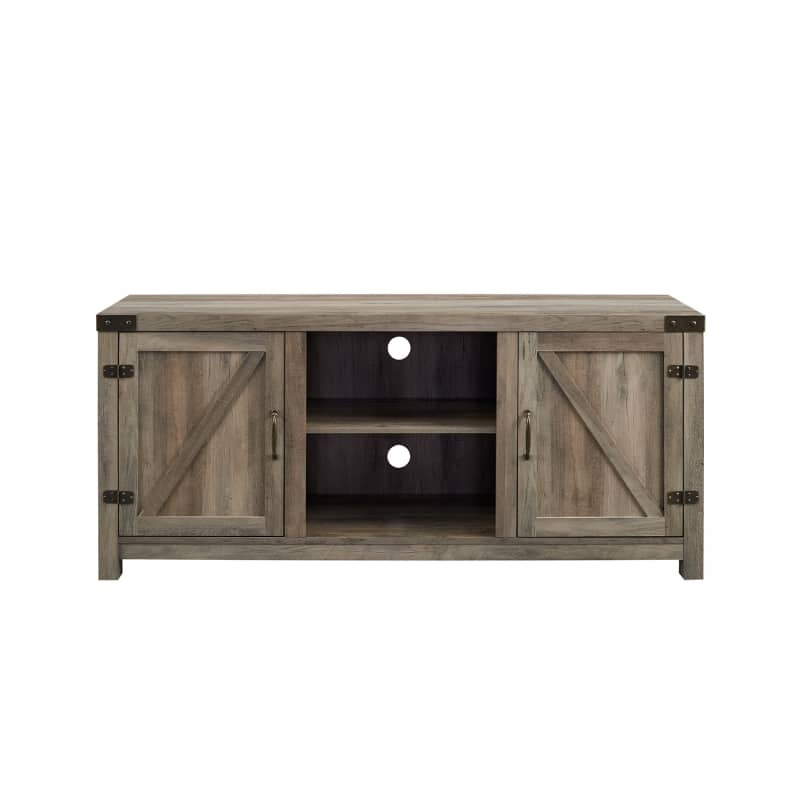 Walker Edison Modern Farmhouse Barn Door TV Stand