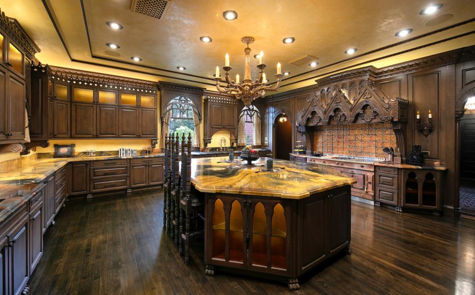 The kitchen in Kat Von D's California home.