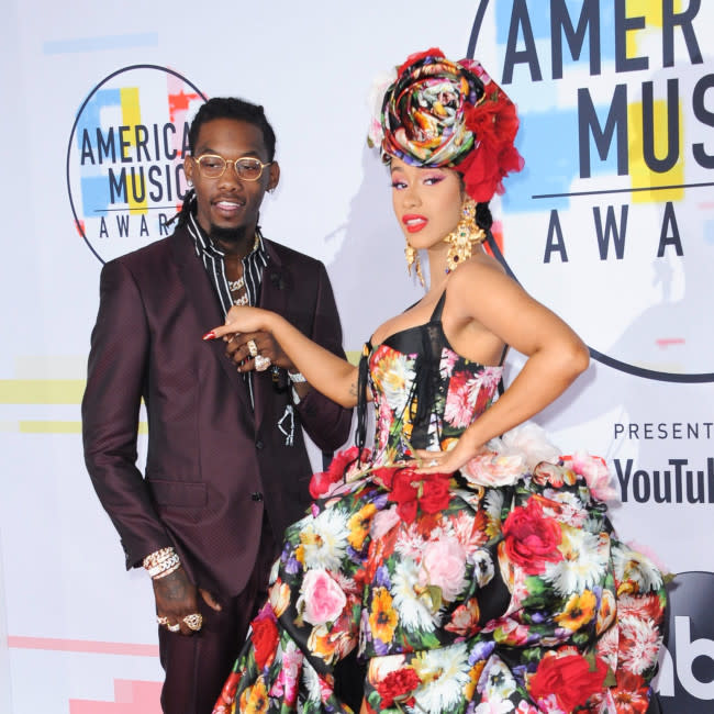 Offset y Cardi B en una foto de 2018 credit:Bang Showbiz