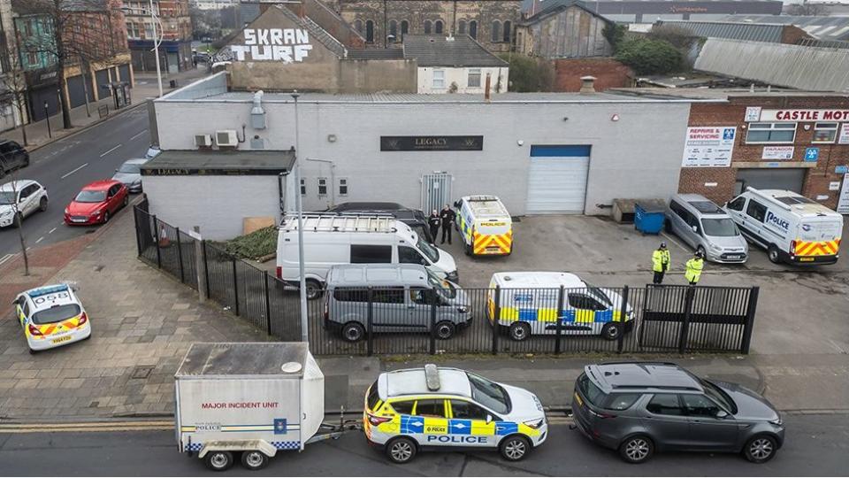 Aerial view of a Legacy funeral director on Hessle Road