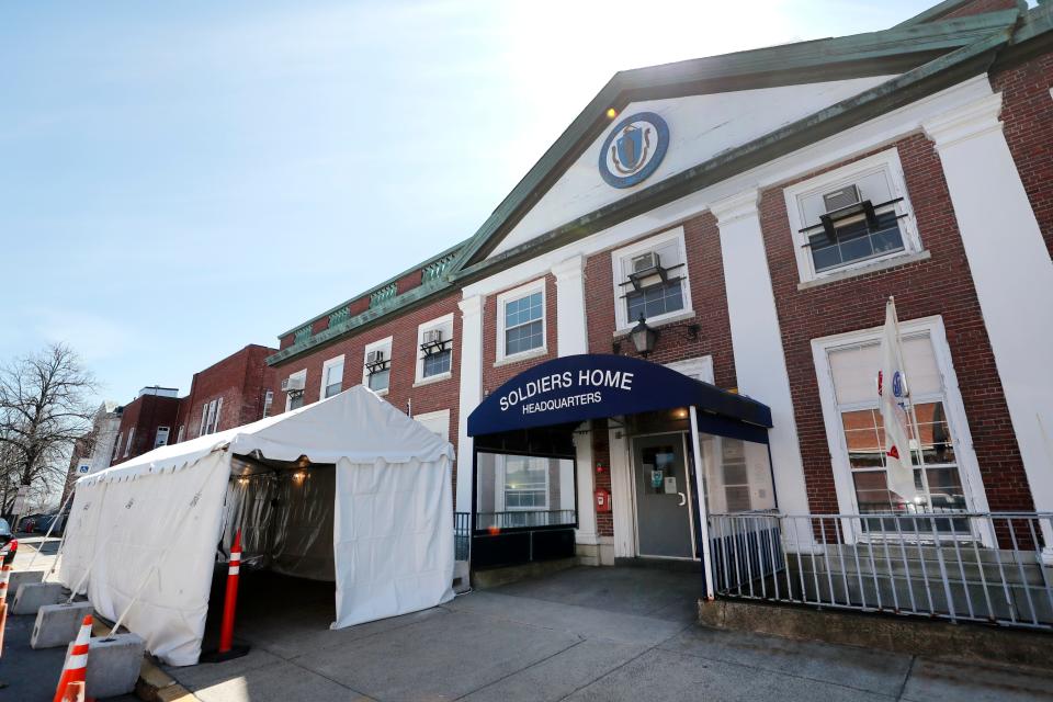 The Soldiers' Home in Chelsea, Mass., is one of the state-run veterans’ facilities in Massachusetts, New Jersey and Texas that were hit hard in the early days of the pandemic. The VA provided assistance to the Chelsea and Holyoke Soldiers' Homes.