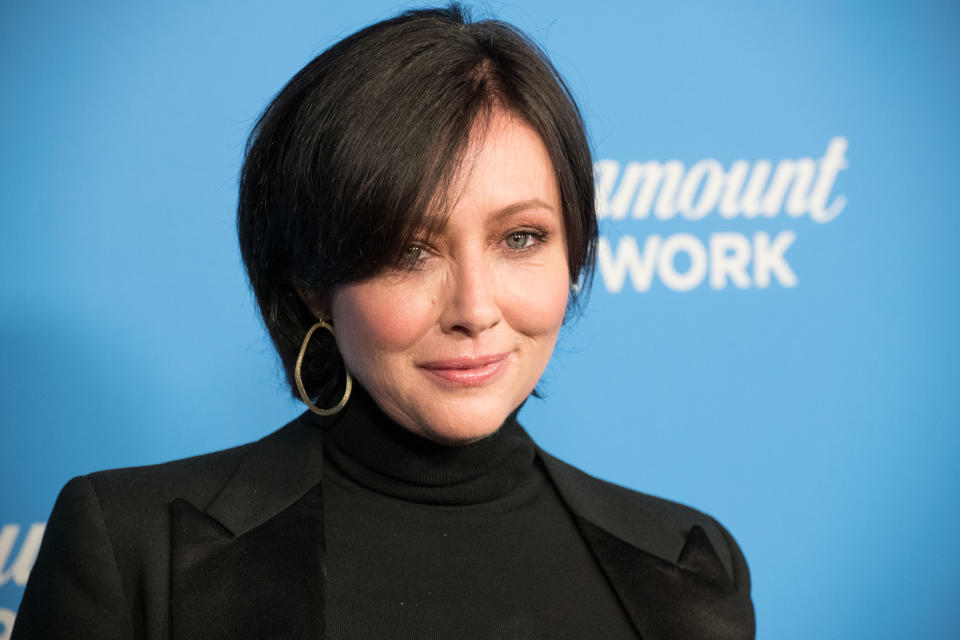 Shannen Doherty attends the Paramount Network launch party at Sunset Tower in Los Angeles on Jan. 18, 2018. (Photo: Earl Gibson III/Getty Images)