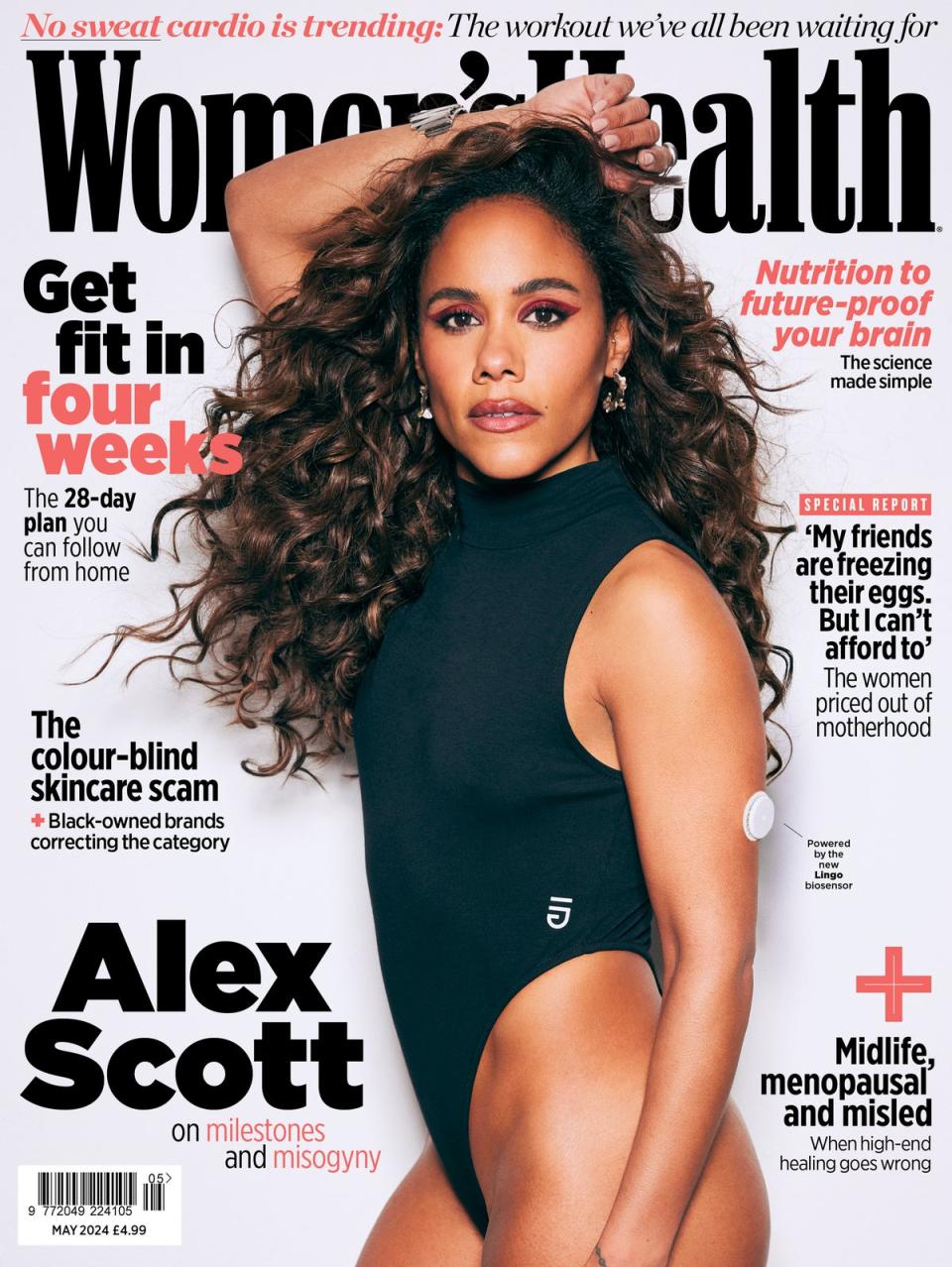 Alex Scott appears on the cover of this month’s Women’s Health magazine (Matt Monfredi / Women’s Health UK)