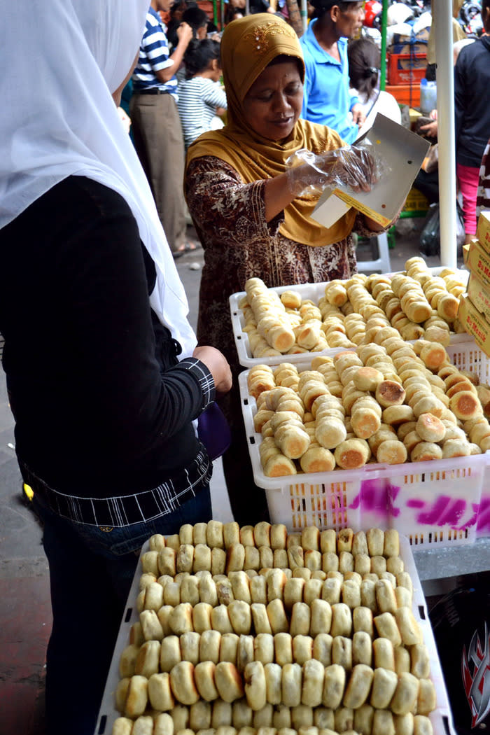 Golden delicacies: Bakpia, the most wanted cake in Yogyakarta. (