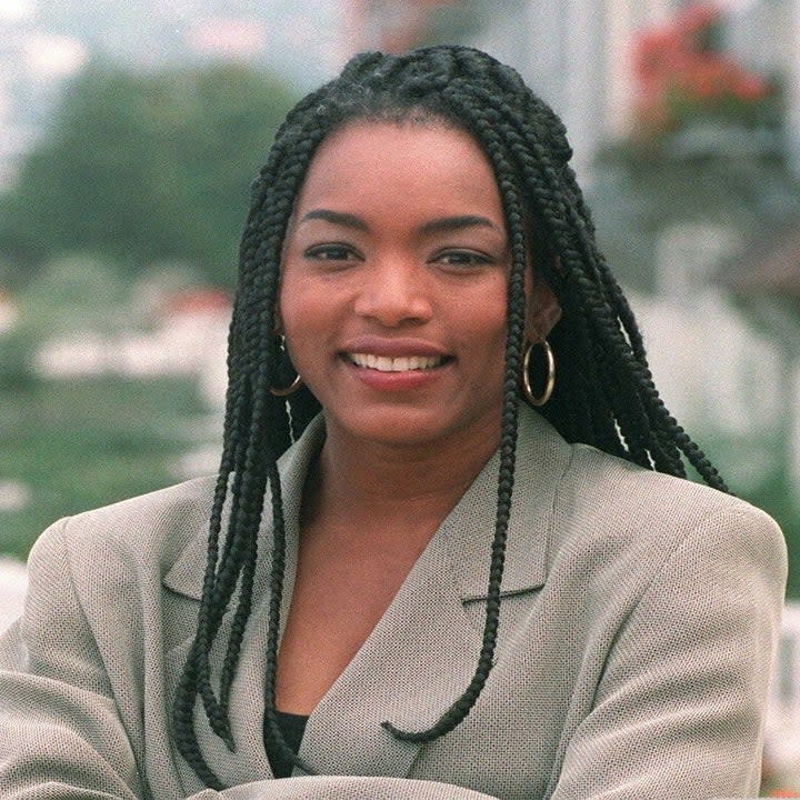 Angela Bassett is seen in this photo taken 11 September 1993 in Deauville, Normandy