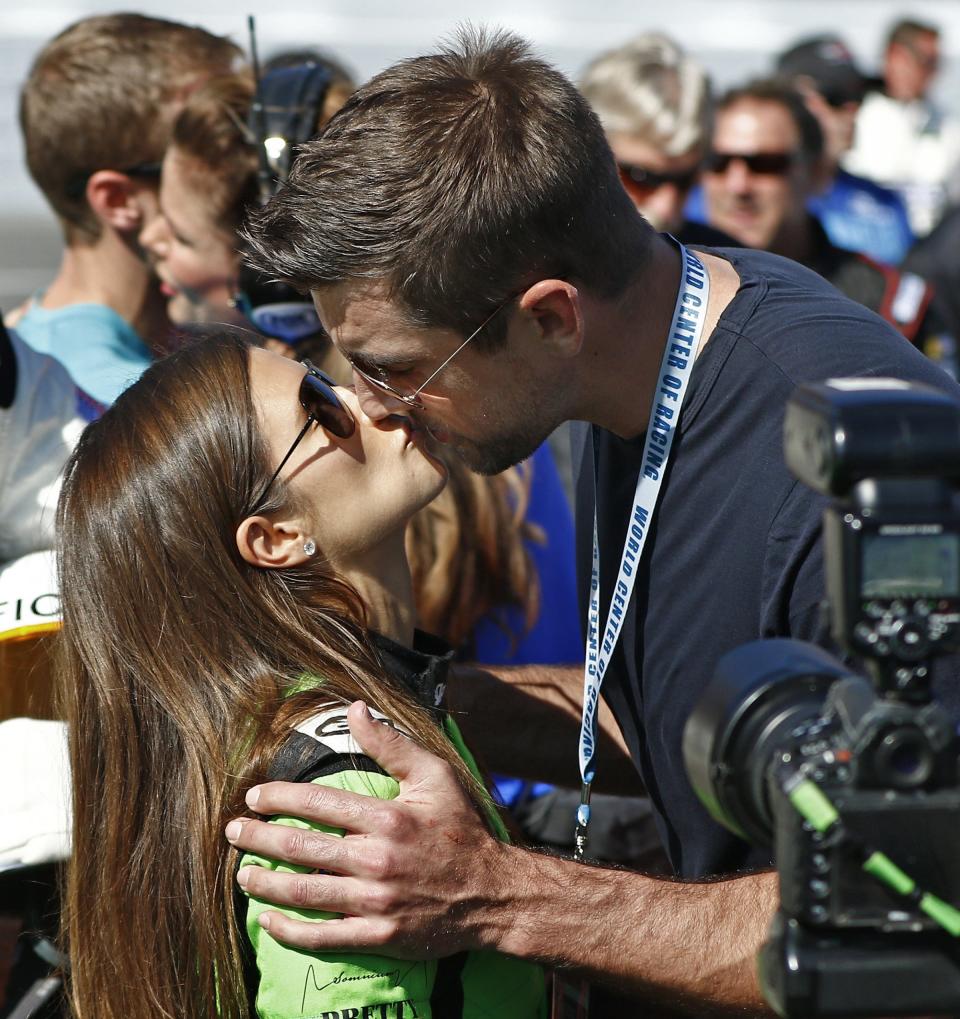 Danica Patrick and Aaron Rodgers