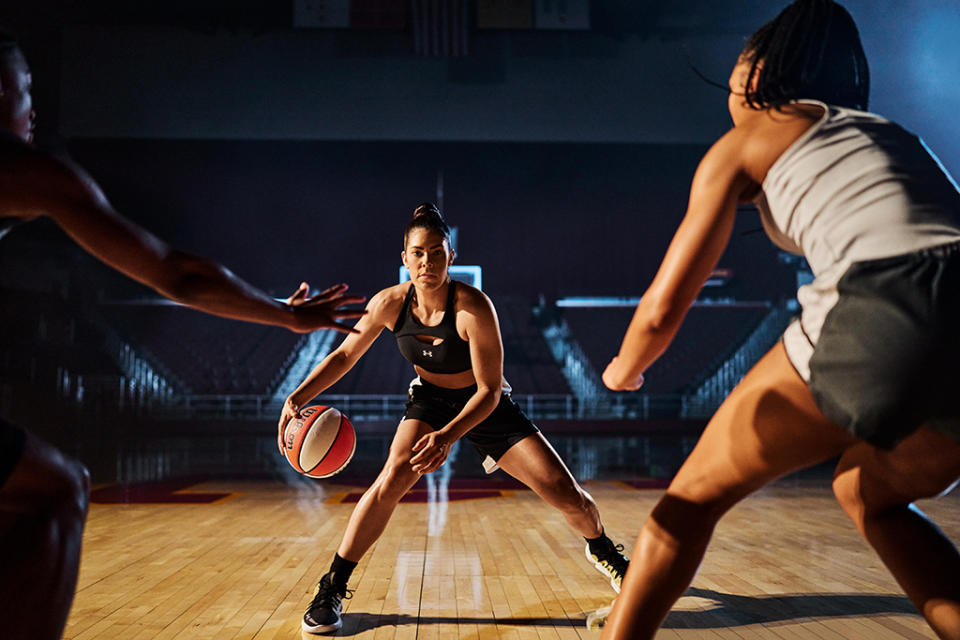 WNBA star Kelsey Plum for the Under Armour “Protect This House” campaign. - Credit: Courtesy of Under Armour