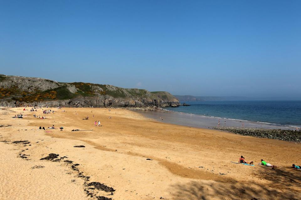 Barafundle Beach in Pembrokeshire, Wales (David Davies/PA) (PA Archive)