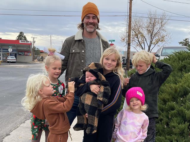 Kimberly Van Der Beek Instagram James Van Der Beek with his daughters and sons.
