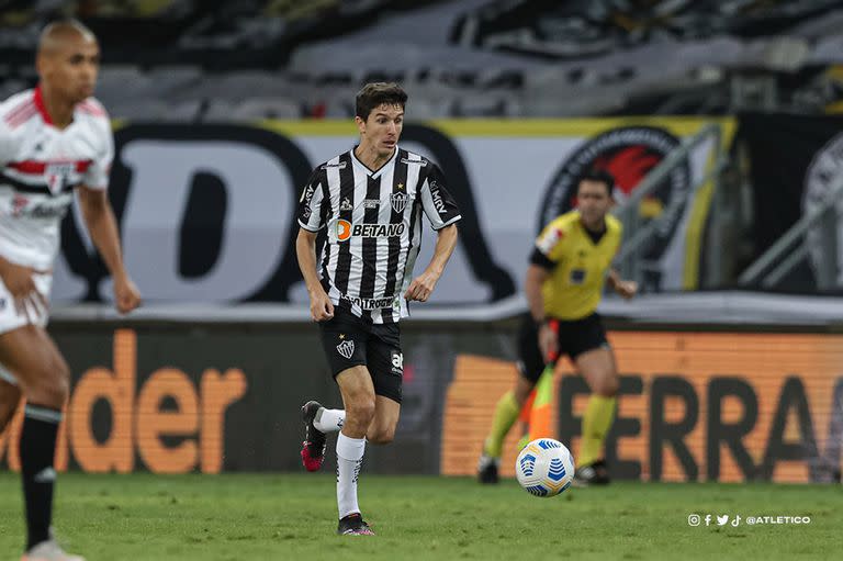 Nacho Fernández, una de las piezas clave del Mineiro, llega tocado a Buenos Aires