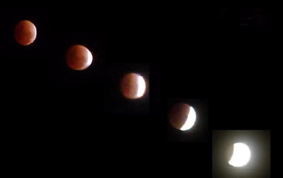 Skywatcher Titus Yong took this photo of the total lunar eclipse Dec. 10 from Singapore.