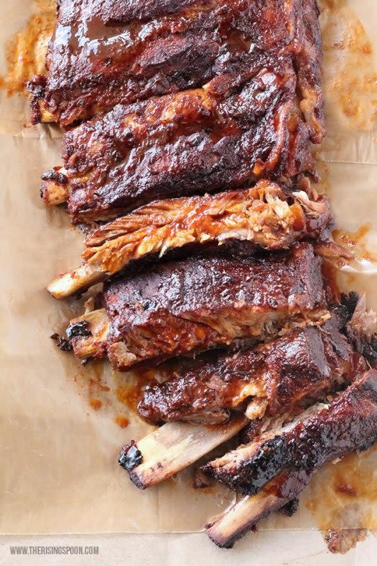 <p>These tender ribs will be your new favorite. </p><p><strong>Get the recipe: <a href="http://www.therisingspoon.com/2016/05/crock-pot-bbq-ribs.html" rel="nofollow noopener" target="_blank" data-ylk="slk:Crock Pot Ribs;elm:context_link;itc:0;sec:content-canvas" class="link ">Crock Pot Ribs</a></strong></p>