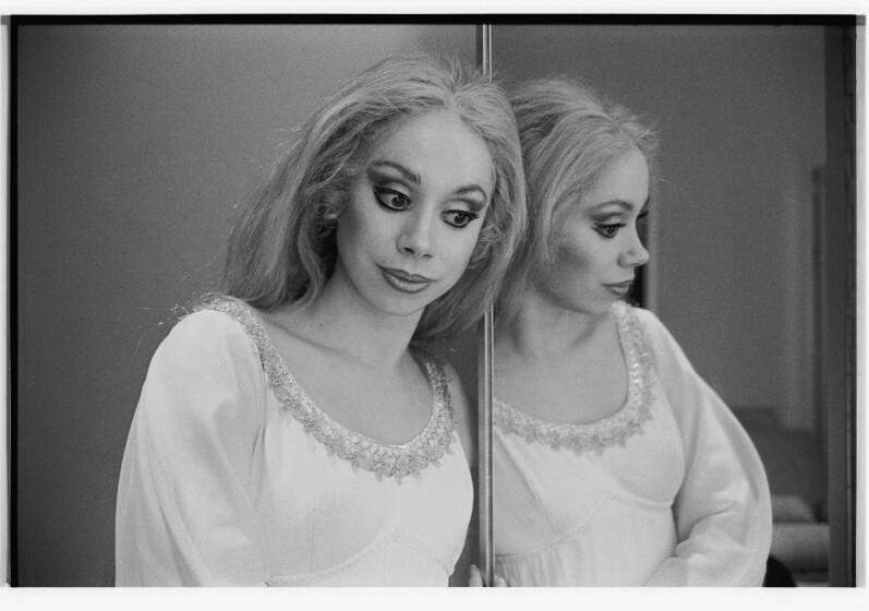 Maria Ewing poses for a photographer in her costume as Melisande. She performs in the opera Pelleas et Melisande.