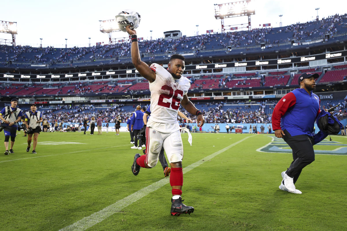 Giants' Saquon Barkley: 'I couldn't see myself in another jersey'