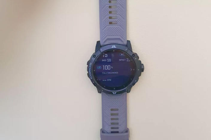 Image shows Coros Vertix 2 smartwatch on plain background