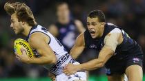 Curnow did the dirty work for Carlton as they clawed to victory over the cats. He finished with 29 disposals, four clearances, nine tackles and a goal.