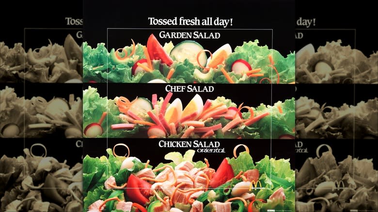 vintage McDonald's salad advertisement