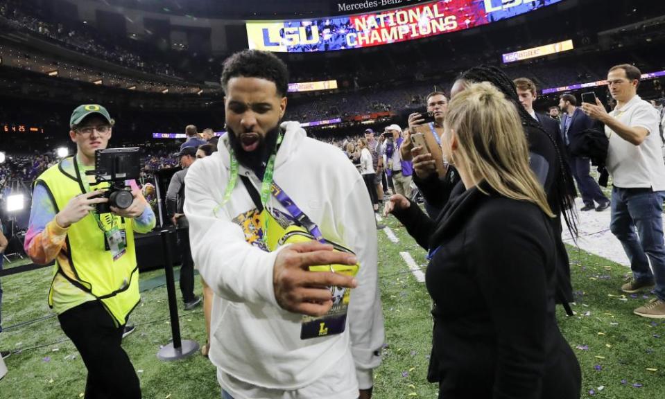 Odell Beckham Jr enjoyed himself during LSU’s victory over Clemson, until he decided to hand out a slap