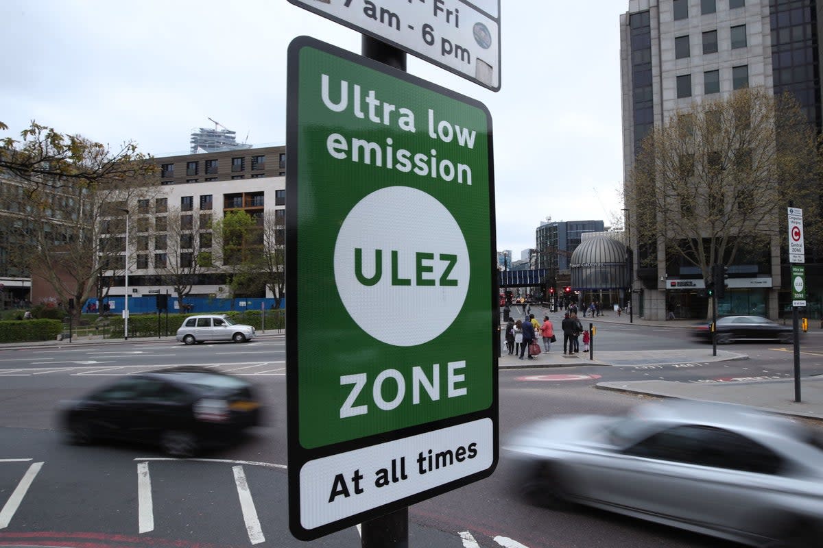 The Ulez scheme is set to be expanded (Yui Mok/PA) (PA Wire)