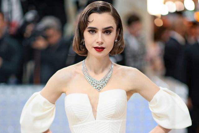 Lily Collins secretly channelled Karl Lagerfeld's favourite 80s