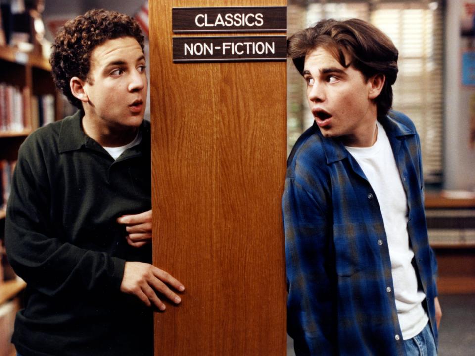 Ben Savage and Rider Strong on "Boy Meets World."