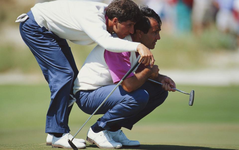 Jose Maria Olazabal (left) and Seve Ballesteros - GETTY IMAGES