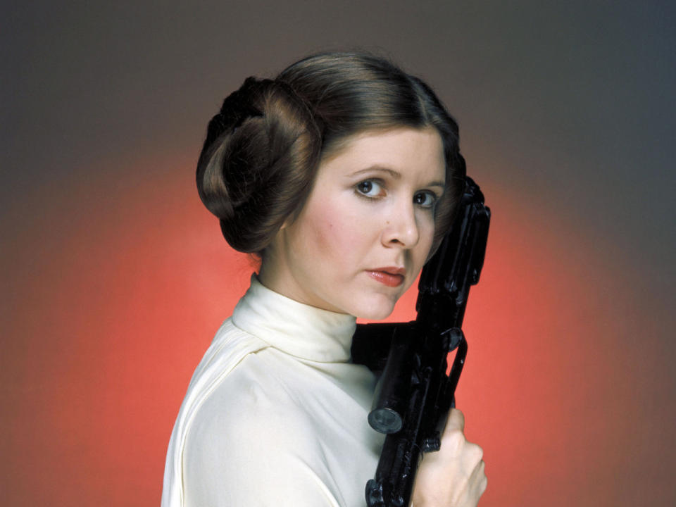 Carrie Fisher in “Star Wars”