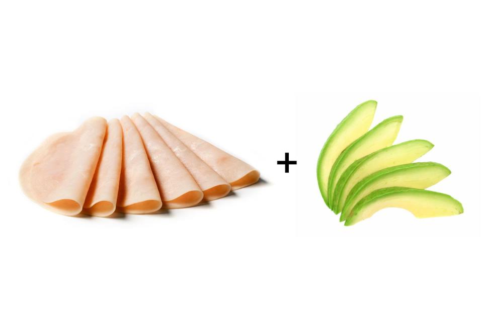 Turkey and avocado roll-ups