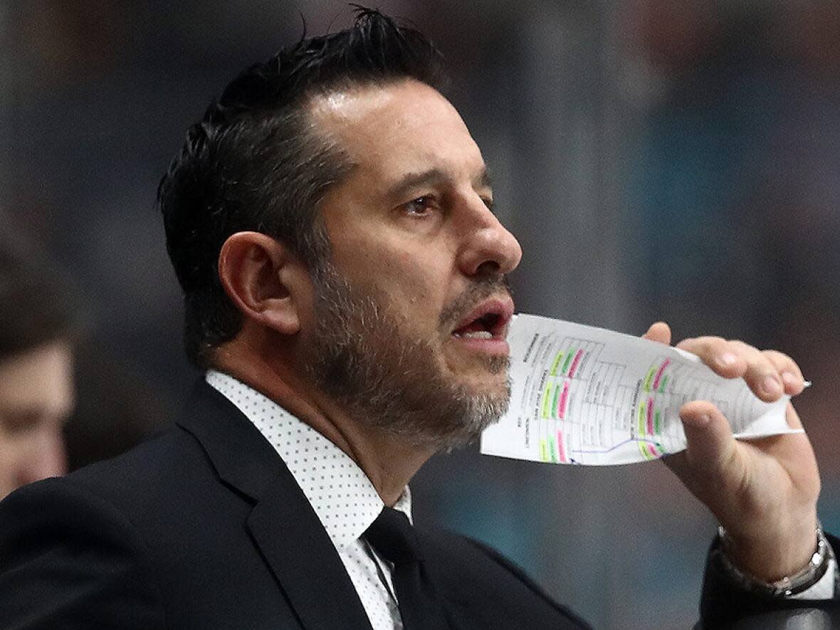 Bob Boughner, seen here as the head coach of the San Jose Sharks, has been named an associate coach of the Detroit Red Wings. (Ezra Shaw/Getty Images/File - image credit)