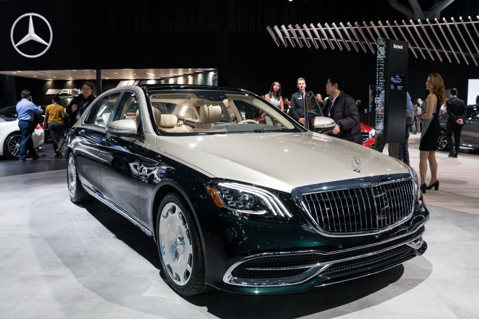 A Maybach S650 by Mercedes-Benz at the New York International Auto Show, New York City.