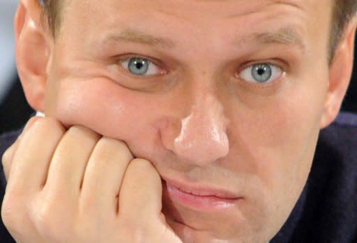 Russian opposition leader Alexei Navalny, seen here in January 2012, has denounced a legislative bill that would allow Moscow to block access to blacklisted websites. Navalny said the legislation would "move the Internet in the direction of the Zombie Box" -- a slang term for Kremlin-controlled television