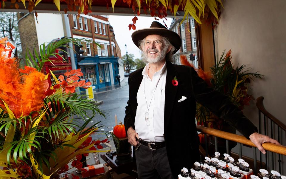 Patrick Mavros at his London shop in Fulham Road - Rii Schroer for The Telegraph