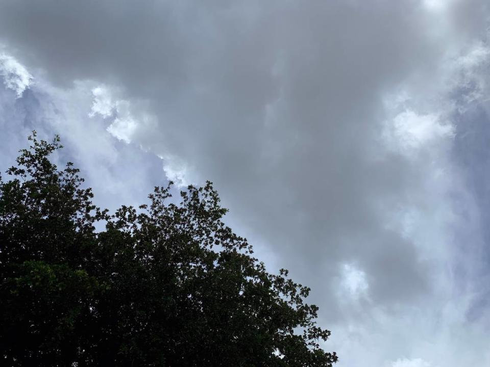 See those overcast skies? These clouds could darken later on Aug. 13, 2022, in parts of South Florida as thunderstorms are likely Saturday though Monday in South Florida, the National Weather Service in Miami forecasts.