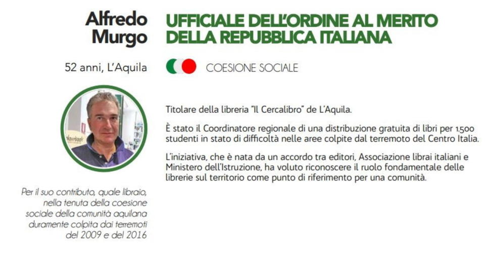 Ecco gli eroi del quotidiano che hanno ricevuto il riconoscimento dal Presidente della Repubblica: tutti casi significativi di impegno civile, di dedizione al bene comune e di testimonianza dei valori repubblicani. (foto: sito ufficiale del Quirinale)