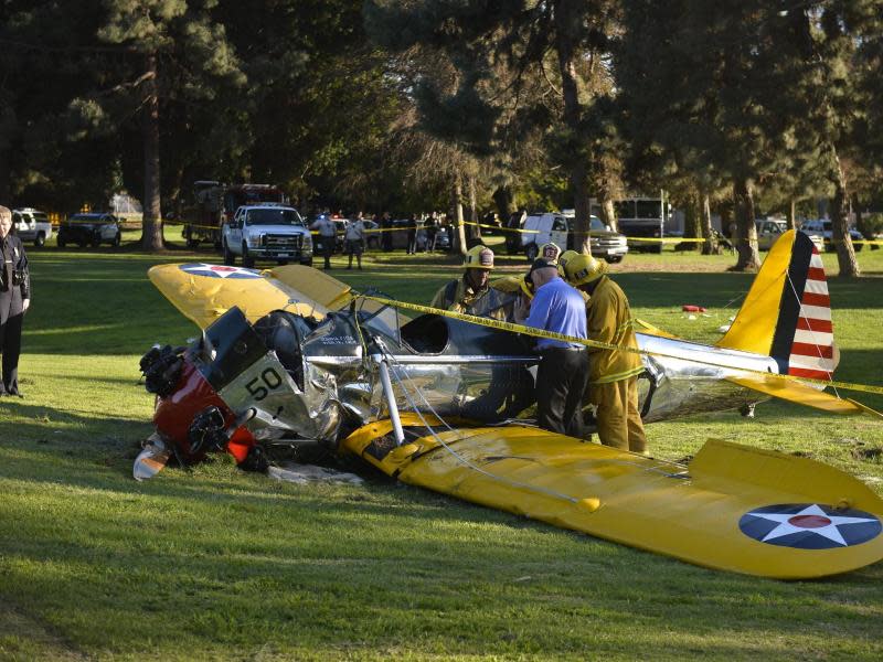 Die Maschine, mit der Harrison Ford auf einem Golfplatz in der Nähe des Santa Monica Flugplatzes notlandete. Foto: Stuart Palley