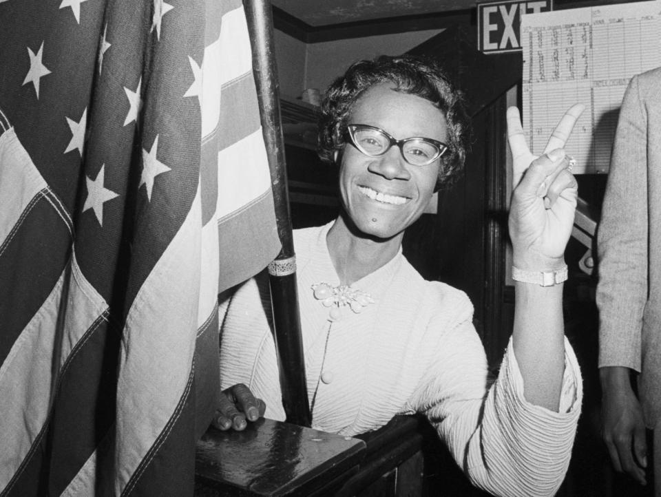 Shirley Chisholm first black woman elected to congress