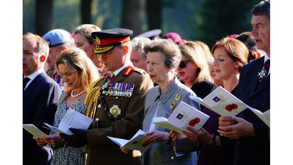 princess anne at service 