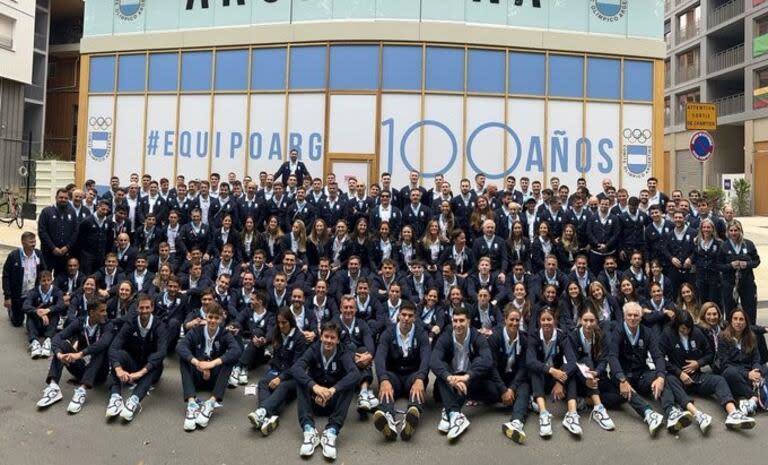 La delegación argentina, en la previa de la Ceremonia Inaugural: son 136 atletas más dirigentes, entrenadores y cuerpos médicos