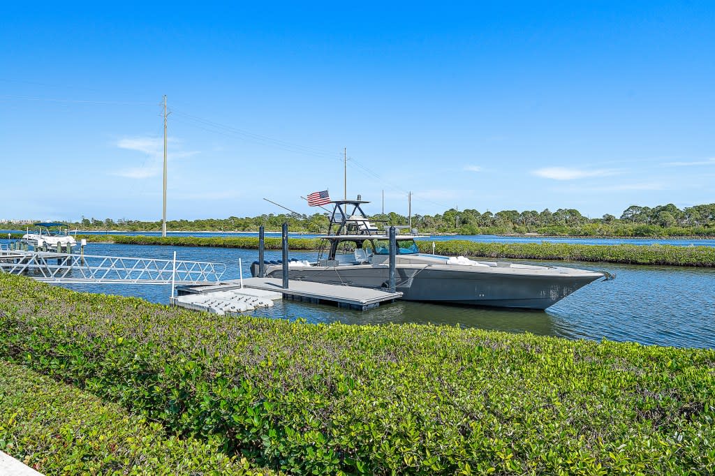 A new dock can hold a boat up to 70 feet in length. Waterfront Properties & Club C