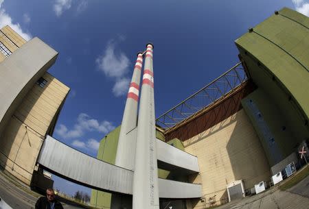 A general exterior view of the Paks nuclear power plant reactor unit number four building in Paks, east of Budapest as seen in this March 21, 2011 file photo. REUTERS/Laszlo Balogh/Files