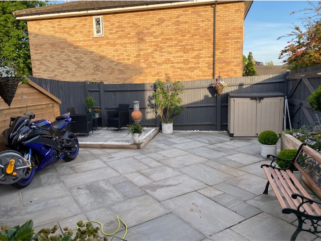 <p>With plenty of TLC, it now looks like the perfect spot to unwind. Giving it a refresh, Sharon added slabs, built raised planters and painted the fence an on-trend grey. </p><p><strong>Follow House Beautiful on <a href="https://www.instagram.com/housebeautifuluk/" rel="nofollow noopener" target="_blank" data-ylk="slk:Instagram;elm:context_link;itc:0;sec:content-canvas" class="link ">Instagram</a>.</strong></p>