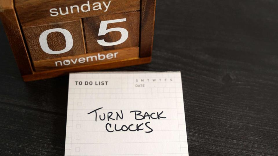 PHOTO: Reminder to fall back or set the clocks back an hour at the end of Daylight Saving Time on Nov. 5, 2023. (STOCK PHOTO/Getty Images)