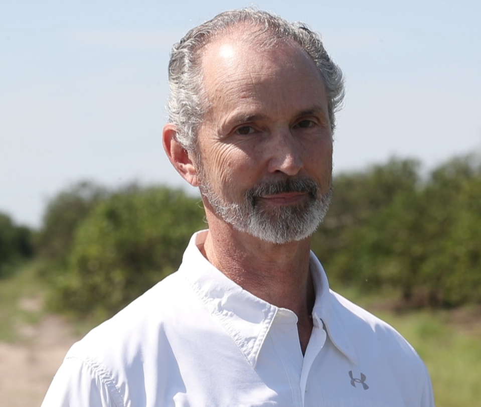 George Winslow at his Valencia grove in LaBelle, Florida, on Monday, April 27, 2020. Winslow has owned the grove since 1991. He’s never seen so much fruit on the ground.