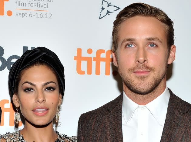 Eva Mendes and Ryan Gosling (Photo: Sonia Recchia via Getty Images)